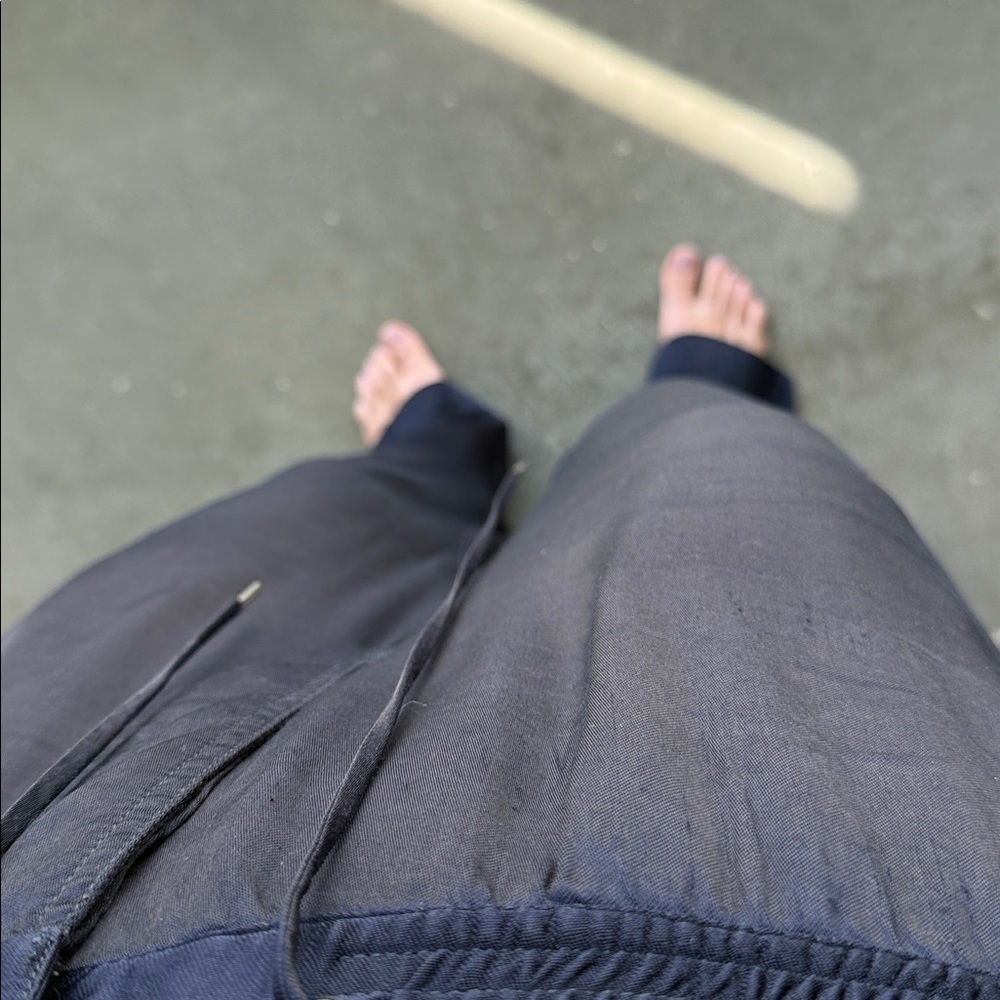 Celine Satin Track Pants Navy White Stripe - Picture 9 of 13